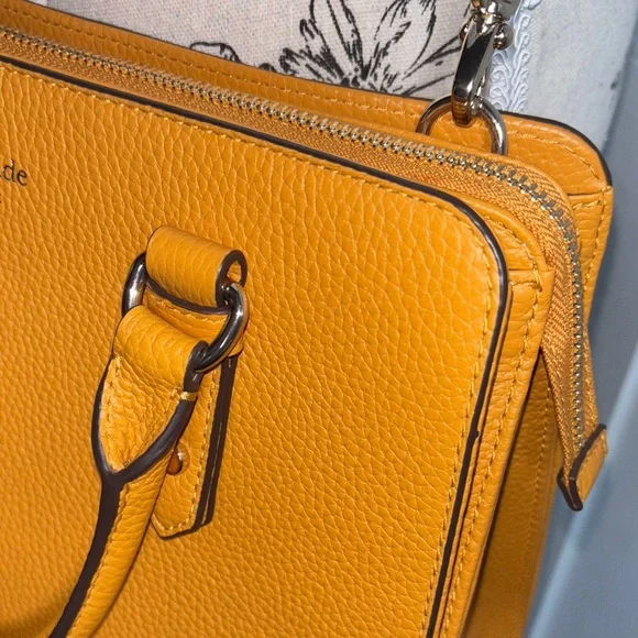 Kate Spade Crossbody Squash Pebbled Leather Purse Bag New With Tag - Picture 6 of 15